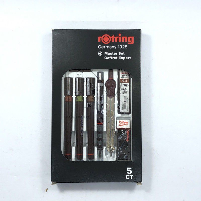 

ROTRING COLLEGE SET ISOGRAPH PAKET KOTAK MIKA ISI LENGKAP PULPEN TINTA PENSIL LEAD PENGHAPUS JANGKA PENGGARIS