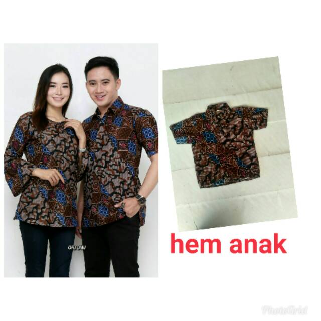 Kemeja baju batik seragam couple ganja