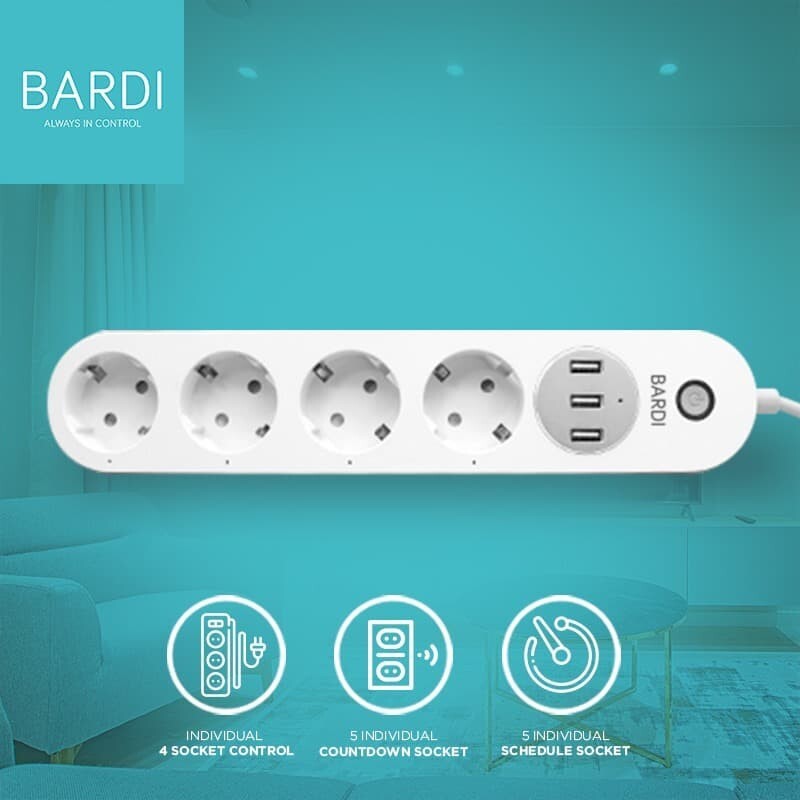 BARDI Extension Power Strip Stop Kontak Colokan Listrik USB Socket Ekstension Kabel Wifi