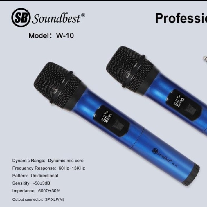 MICROPHONE WIRELESS SOUNDBEST W10