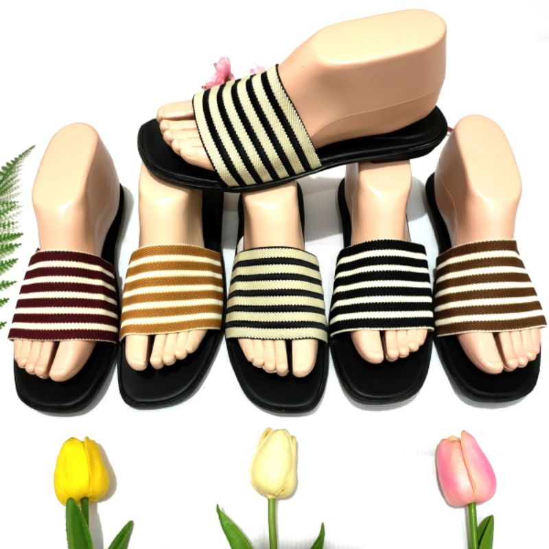 sandal wanita selop rajut  Felonie WL 01. turki import terbaru murah.