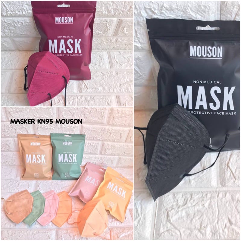 masker KN95 mouson 5ply model sensi izin kemenkes embos premium isi 10pcs