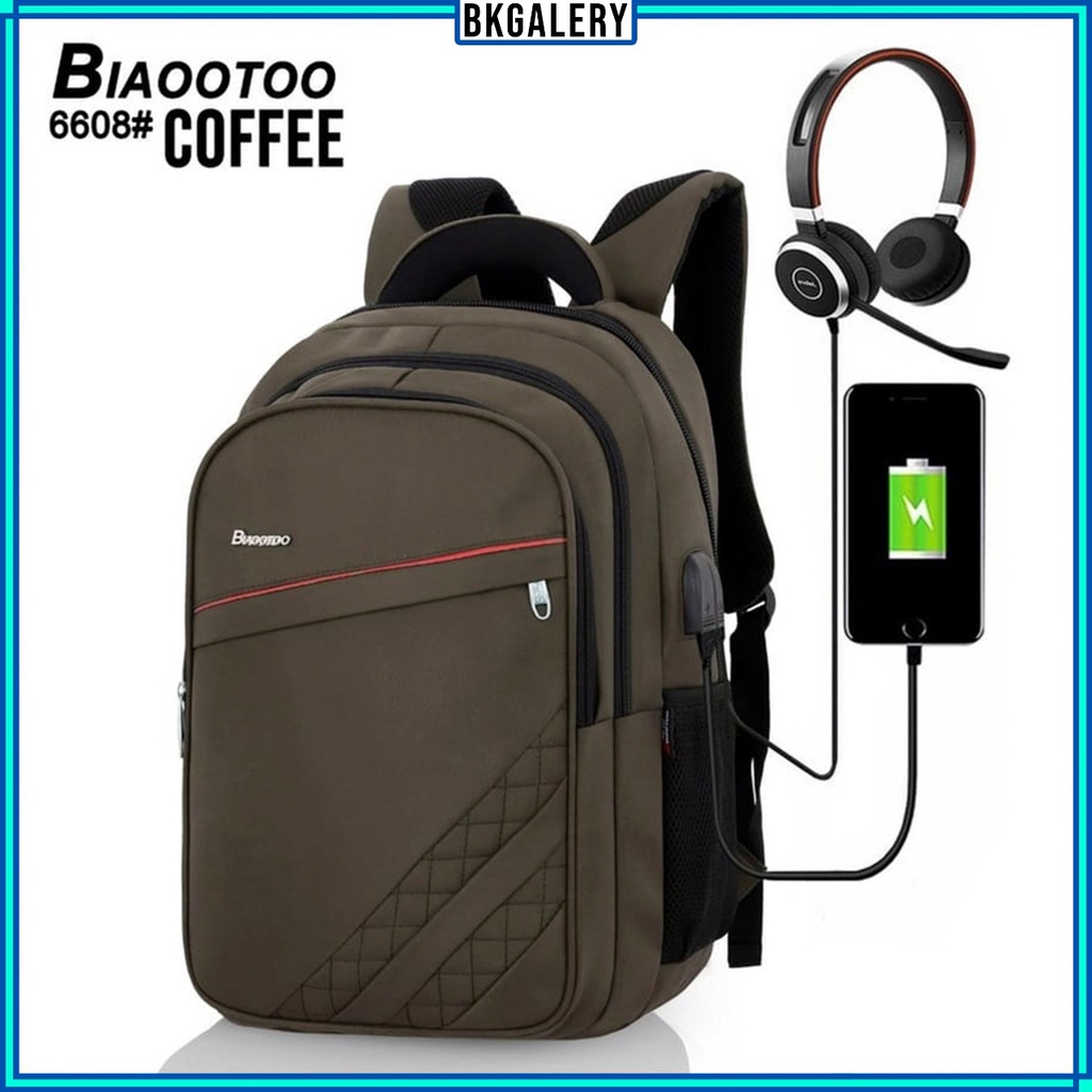 Bisa (COD) Tas ransel laptop ORIGINAL BIAOOTOO 6608 import batam/tas ransel laptop punggung terbaru