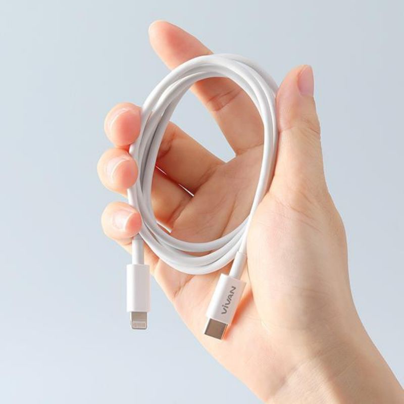 SEN PROMO KABEL DATA VIVAN KCL100S USB C TO LIGHTNING FOR IOS PHONE NEW BEST QUALITY