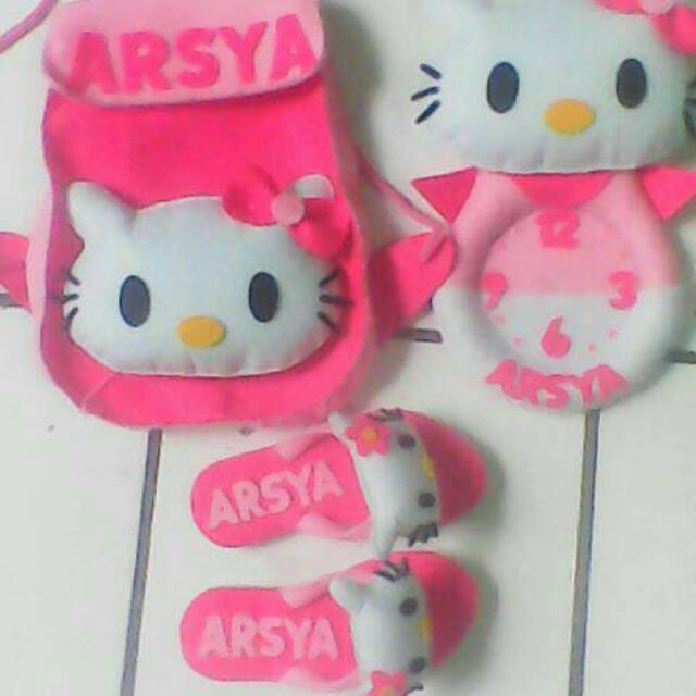 Sandal karakter set (jam,tas,sandal)