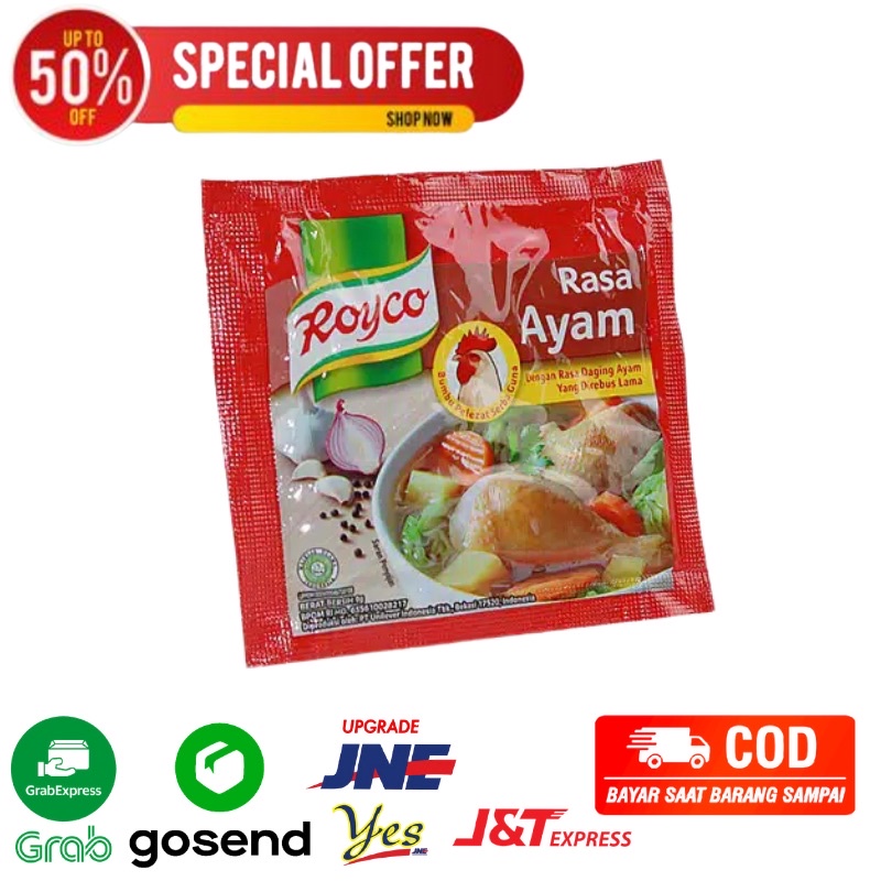 

Royco Ayam penyedap rasa satu renceng 12 sachet 8 gram segarmart Bandung