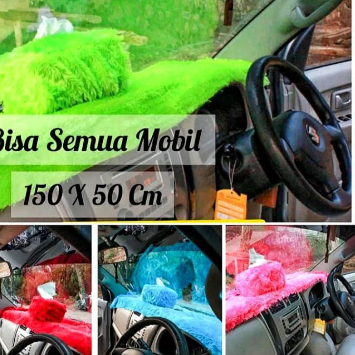 Terbaru.. (1set) Alas dashboard mobil bulu / taplak dashboard mobil Anti debu / cover dashboard mobi