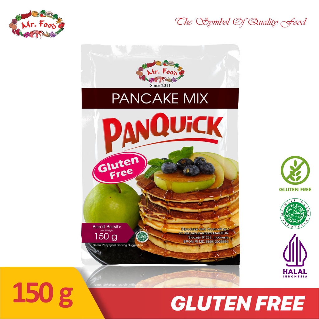 

Tepung Premix Pancake Panquick Mr. Food Gluten Free 120gr