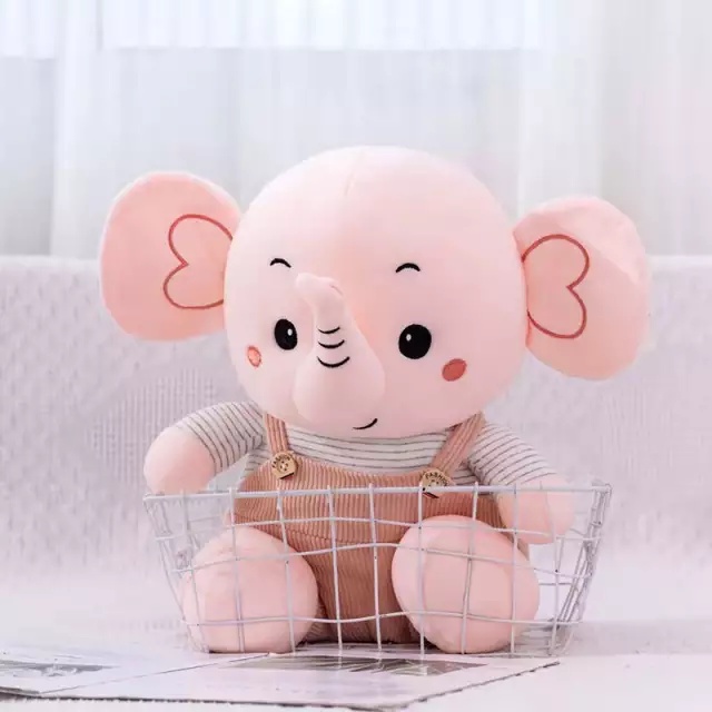 TERBARU !! Boneka Gajah Pake Baju Lucu Imut Ukuran 50 cm / Mainan Mewah Lucu Gemesin