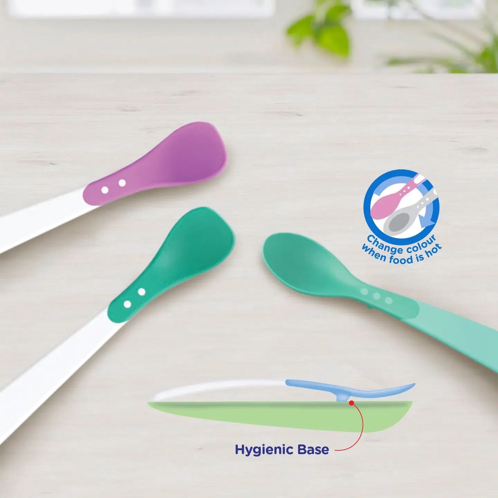 Baby Safe Heat Indicator Spoons Sendok Bayi Indikator Panas BS347