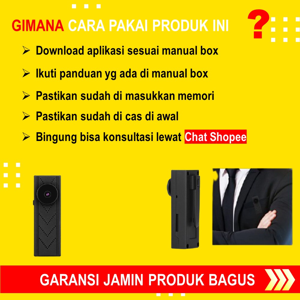 KAMERA PENGINTAI MINI WIFI JARAK JAUH TANPA KABEL CCTV MINI KECIL TERSEMBUNYI SPY CAM SPYCAM IP HIDDEN CAMERA OUTDOOR BENTUK KANCING BAJU TERHUBUNG HP ALAT KEAMANAN HOME SECURITY JS06