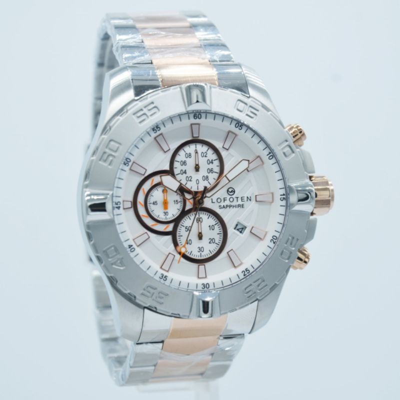 Jam Tangan Pria Lofoten 6512 Original Chrono Aktif Stainless