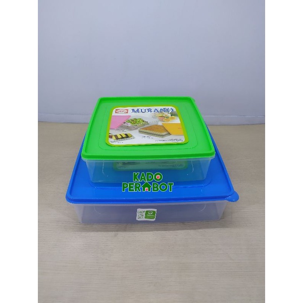 tempat kue shinpo murano - tempat kue kotak plastik - tempat kue