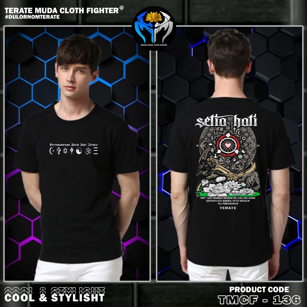 KAOS PSHT PLURALISME SPESIAL SATRIO ANOM CULTURE STYLE (BISA COD) TERATE MUDA CLOTH FIGHTER 136