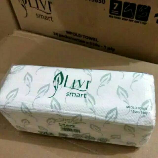 Tissue livi handtowel/ Tissue Minyak livi/ LIVI EVO Smart Towel Multifold 150's