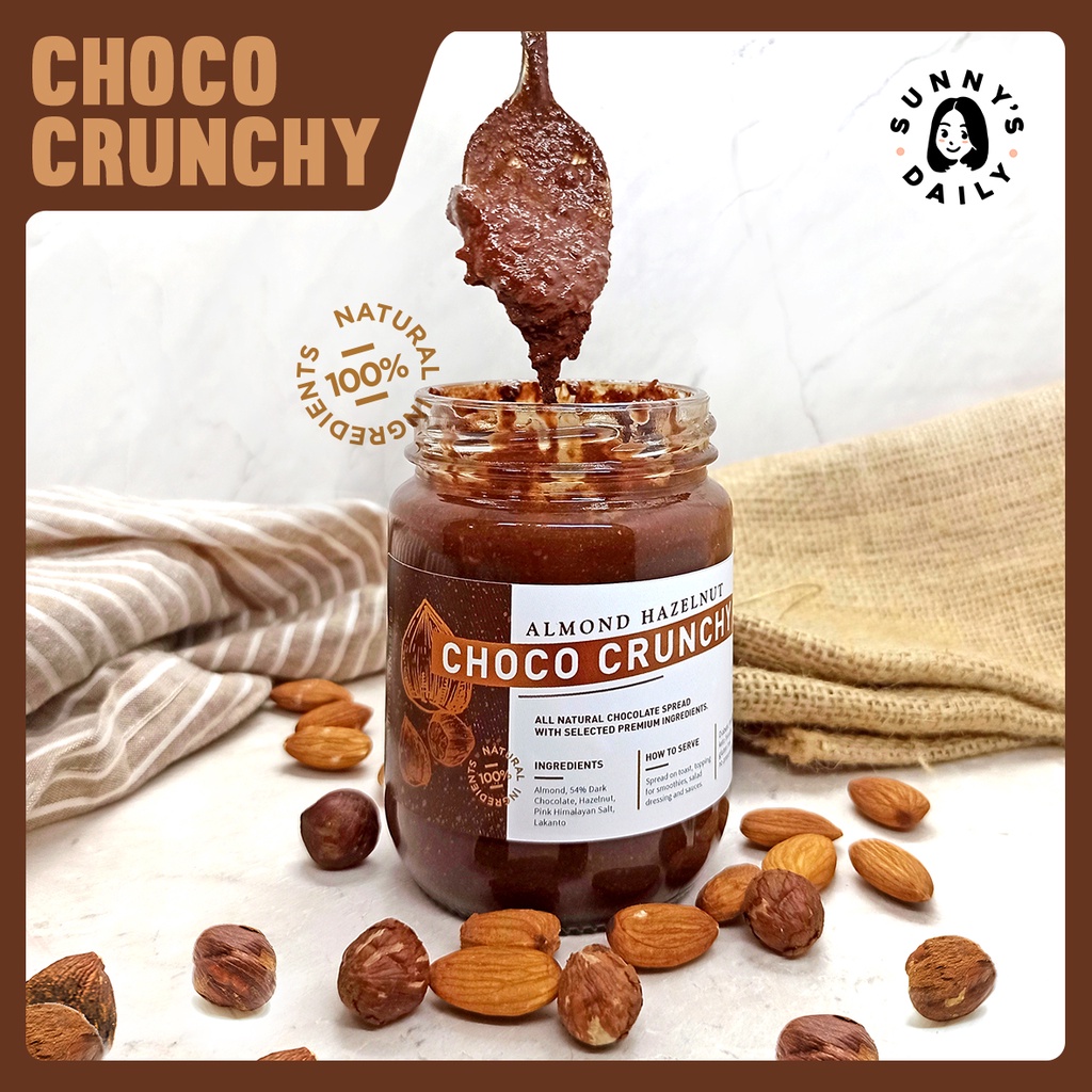 

Sunny's Daily Choco Crunchy | Selai Kacang Cokelat 100% Natural |225gr
