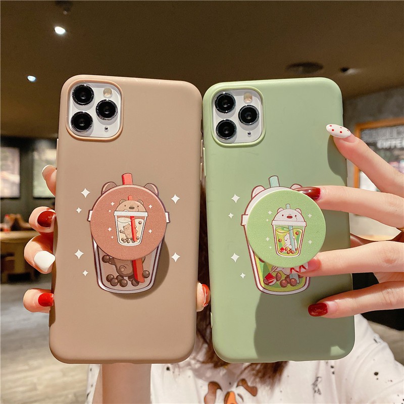 Case HP Gambar Kartun Susu untuk oppo a52 A72 A92 A91