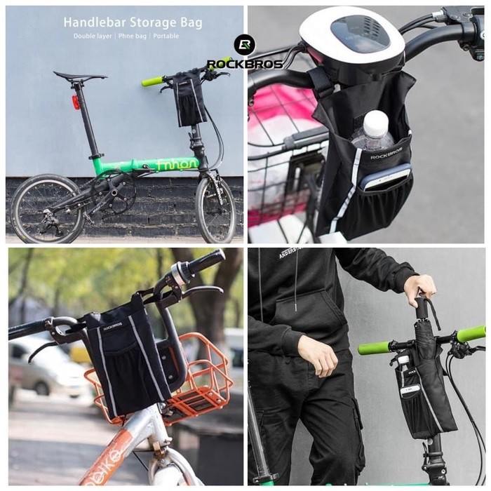 ROCKBROS D48 -Bicycle Storage Bag - 5L Capacity with Reflective Strip - Tas Sepeda 5L dari ROCKBROS