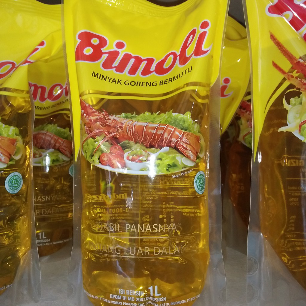 Minyak Goreng Bimoli 1 liter 1000ml bimoli 1L Grosir minyak sawit kelapa sawit minyak goreng bimoli 1liter refill pouch