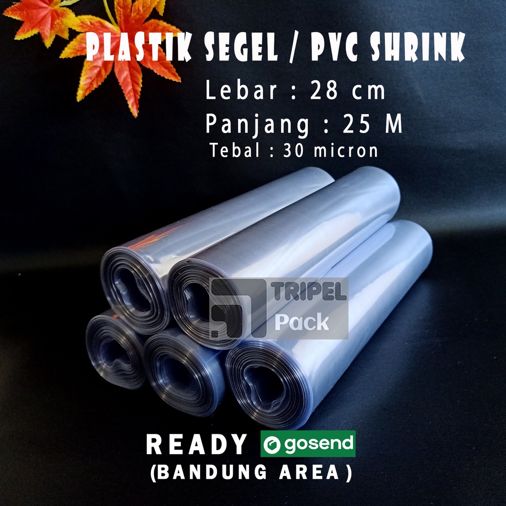 

Plastik Segel / Plastik Shrink Roll 28 cm x 25 Meter segel kardus, toples