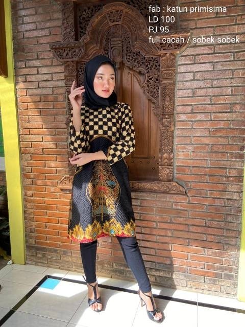 Tunik Batik Full Cacah / Sobek-sobek