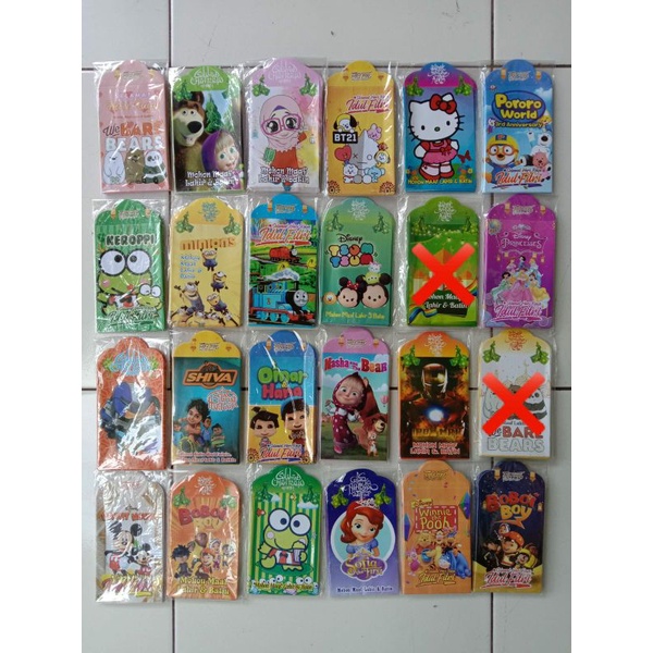 

AMPLOP LEBARAN KARAKTER /3pack/30pcs