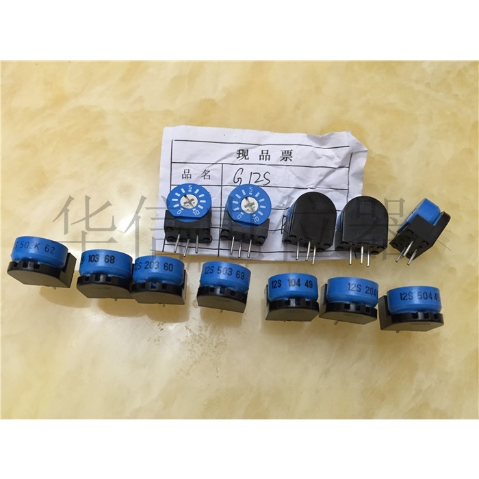 5pcs TOCOS G12S 1K 10K-1M 500K 200K 12S Potentiometer Keramik Adjustable RJ13S