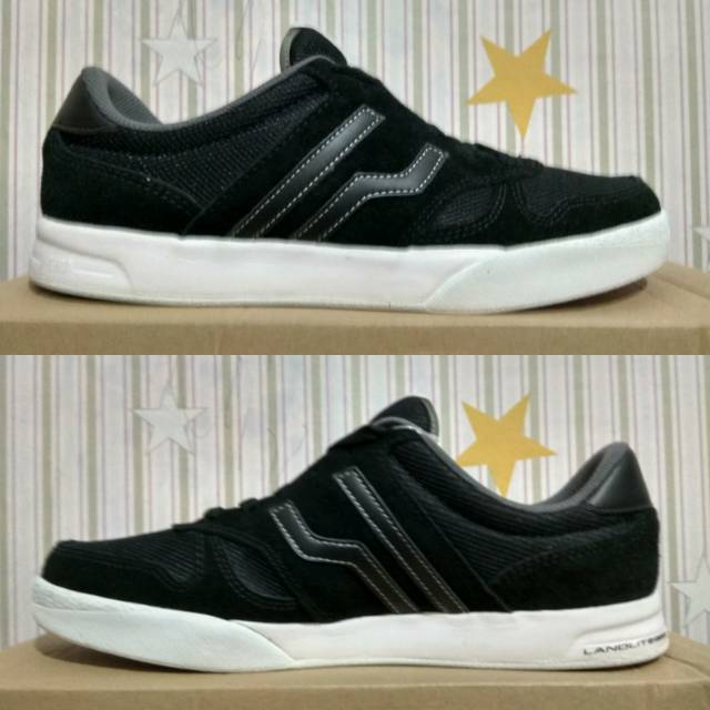 sepatu casual piero falcon black P10541 original