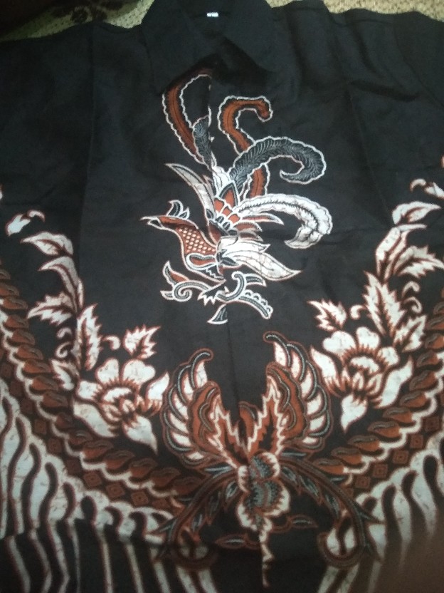 Bswart Batik Hrb026 Kenongo Hem Pendek Padi Pekalongan M L Xl Batik Pria Murah Modern Grosir