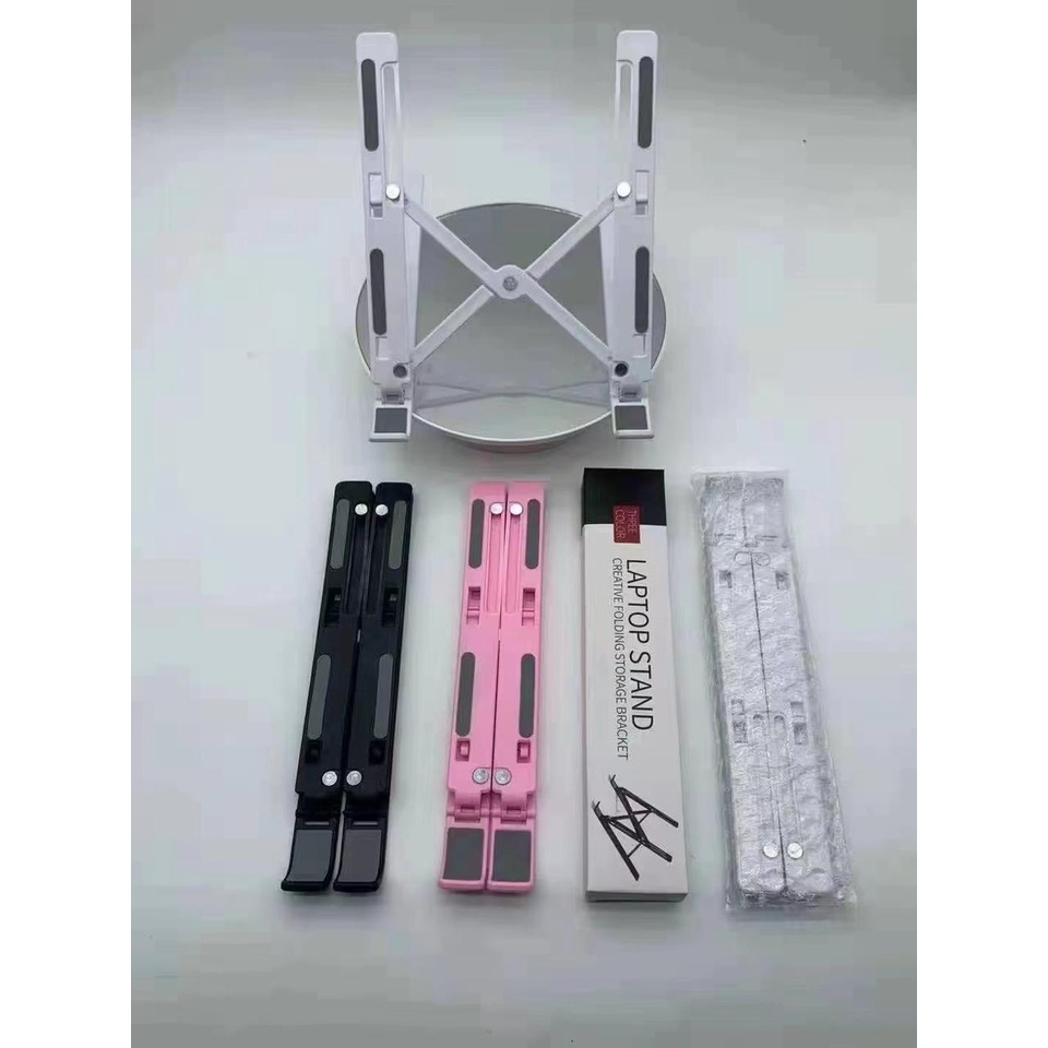 DS SS26 Stand Laptop Tablet Hp Holder Dudukan Laptop Handphone Portable Holder Folding Lipat Notebook Anti Slip