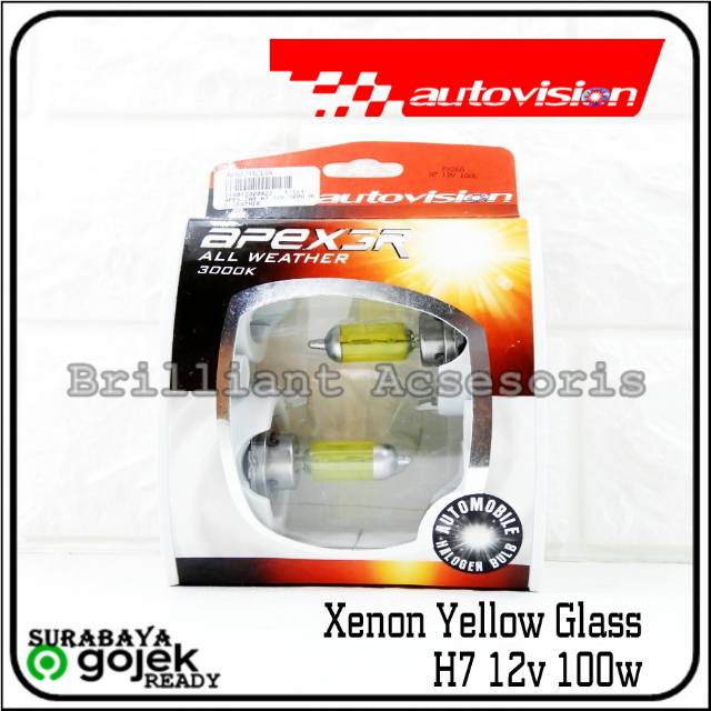 Lampu Halogen Xenon Yellow 3000K - H1 H3 H7 H11 Hb3 Hb4