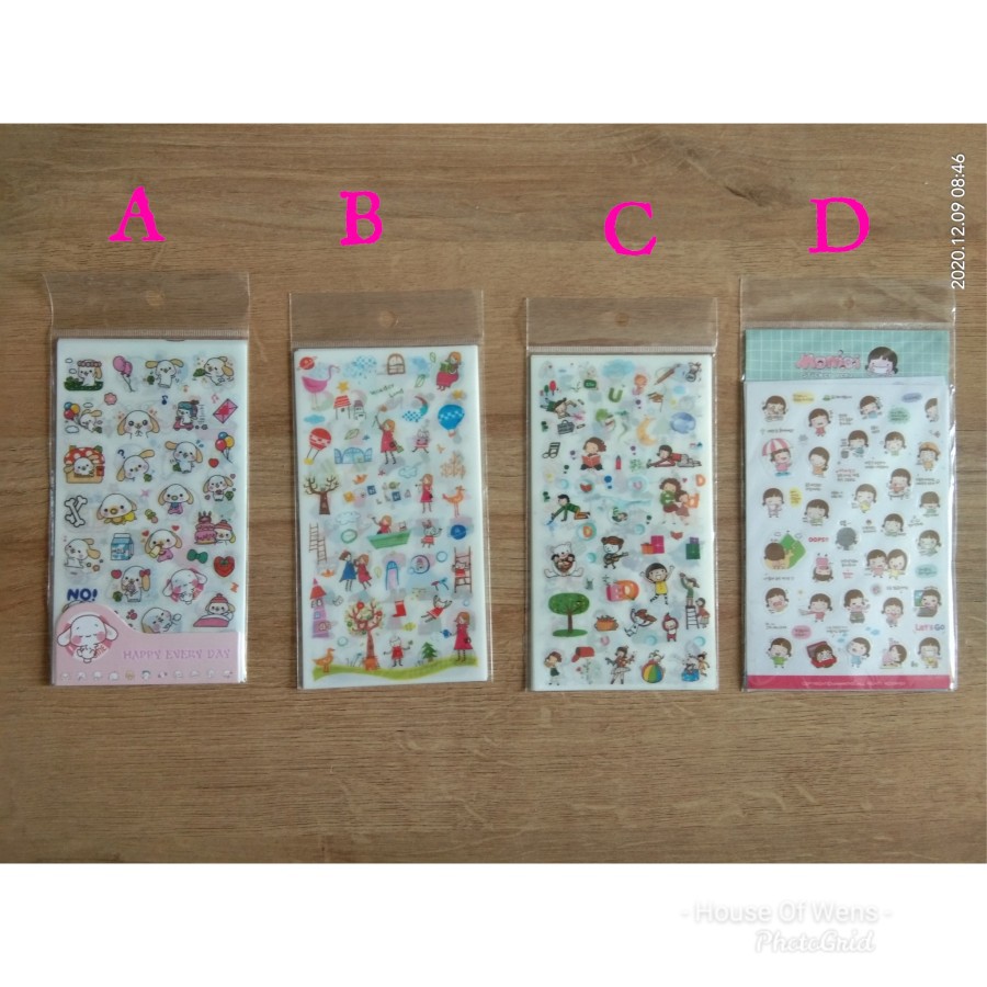 

STICKER HAPPY PUPPY DECO STICKER - ISI 6 LEMBAR