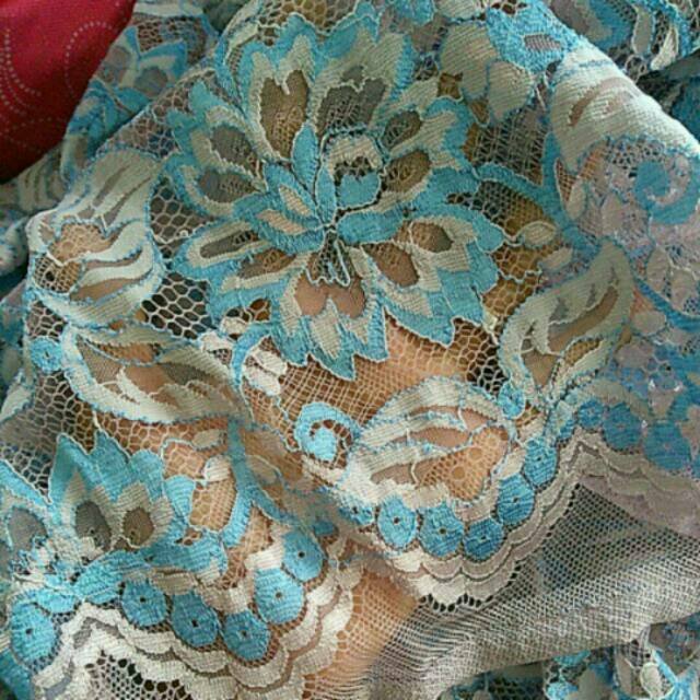 Kain brukat brokat bahan kebaya lace dress modern