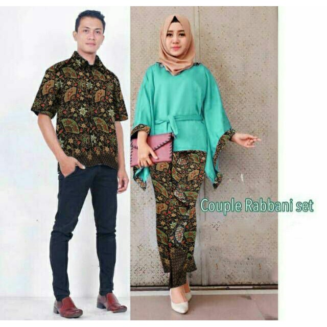 SALE    Baju Couple Family Kebaya Batik Set Modis CP Rabbani Tosca Termurah   New Produks