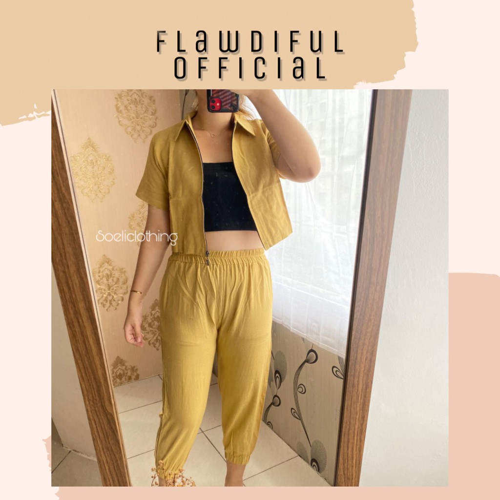 ONE SET LINEN ATASAN LINEN BAWAHAN LINEN BAJU LINEN CELANA LINEN KEMEJA LINEN BAHAN