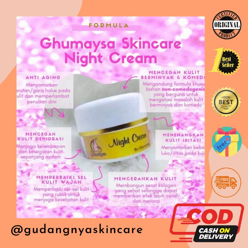 Ghumaysa Skincare Night Cream