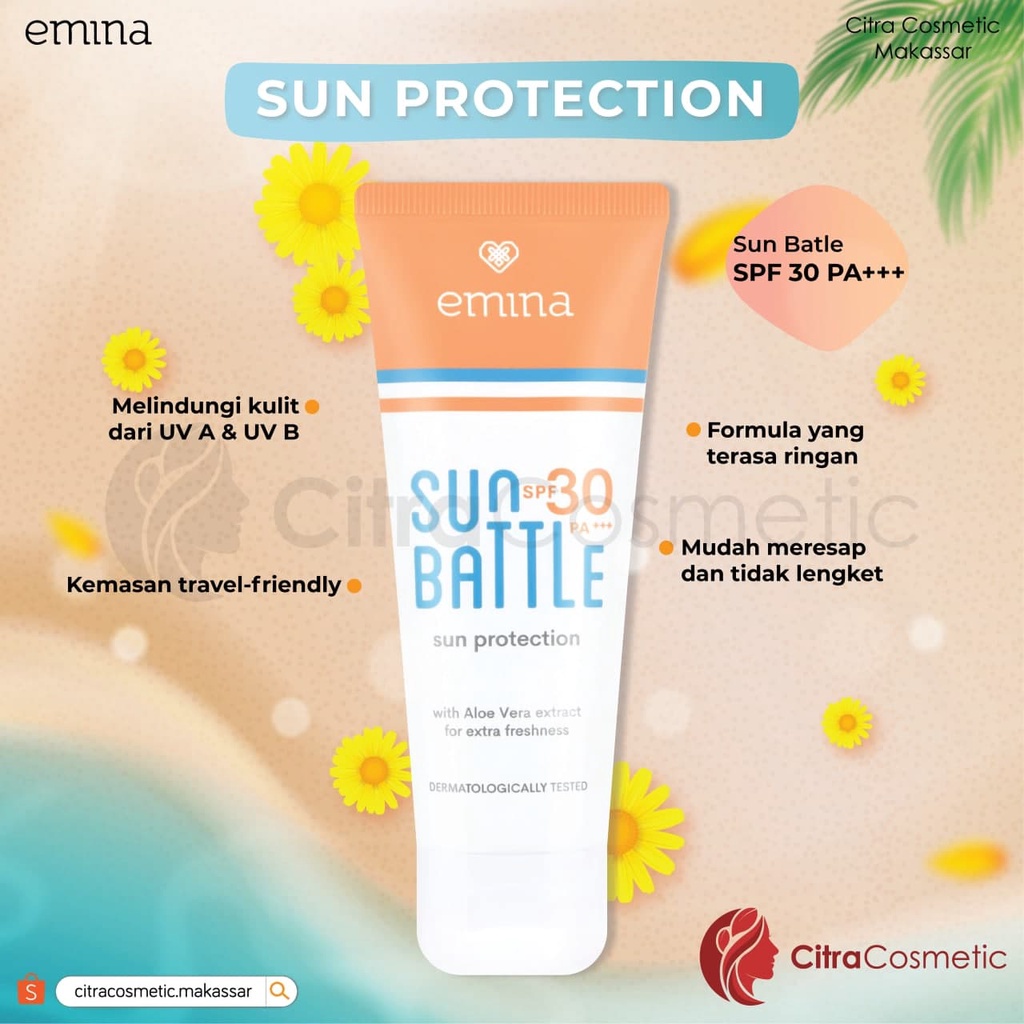 Emina Sun Battle Spf 30 60Ml | Sun Battle Spf 45 | Skin Buddy Spf 30 Pa