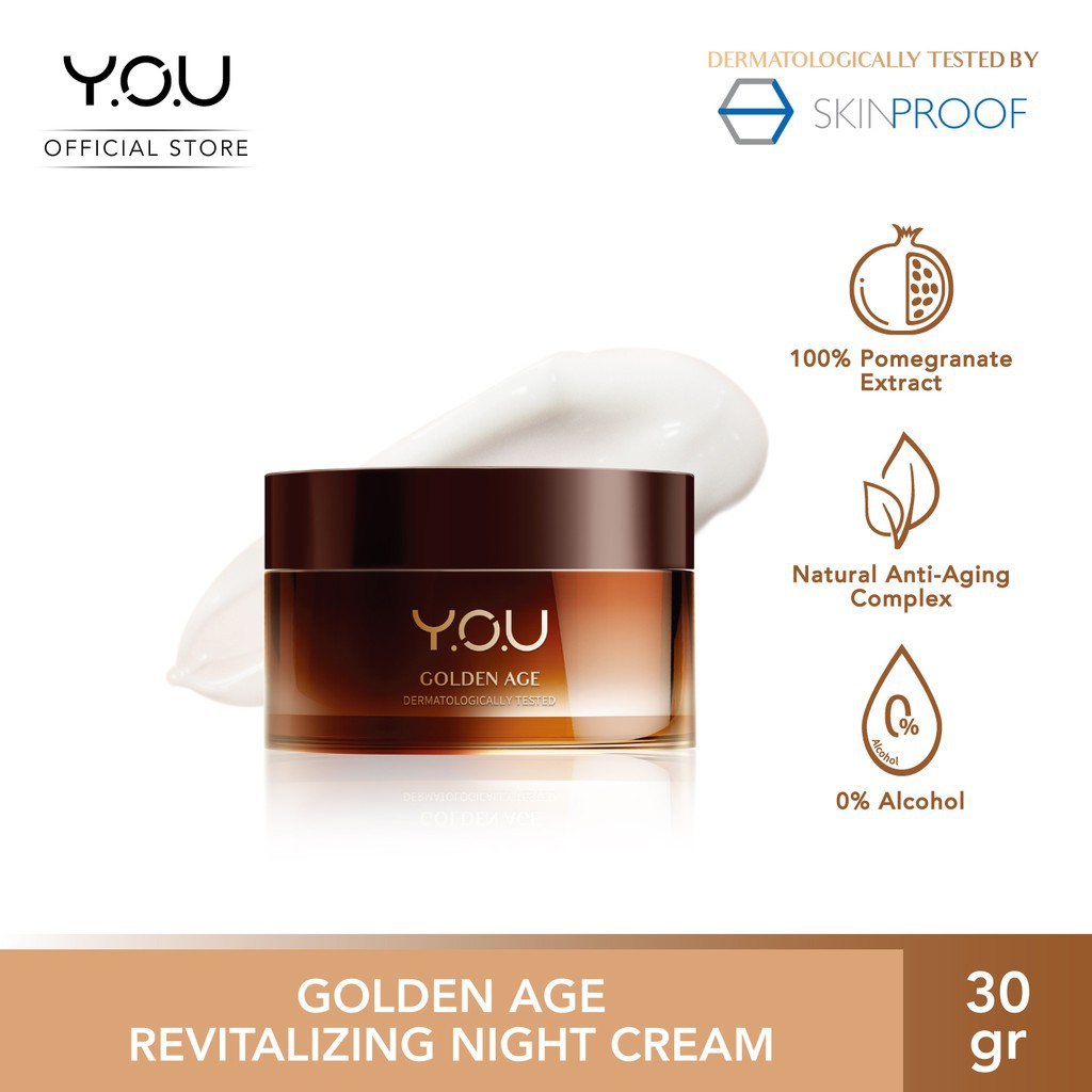 Y.O.U GOLDEN AGE Revitalizing Night Cream -  30gr