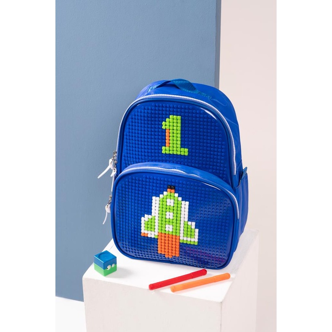 Tas Sekolah Anak Perempuan Laki - Laki SD Ransel Powa Lego Pixel 678 Kids Backpack - Skoola