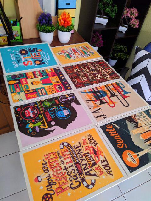 Wall Decor - Movie Poster Series Hiasan Pajangan Dinding Shabby Chic 1 Buah