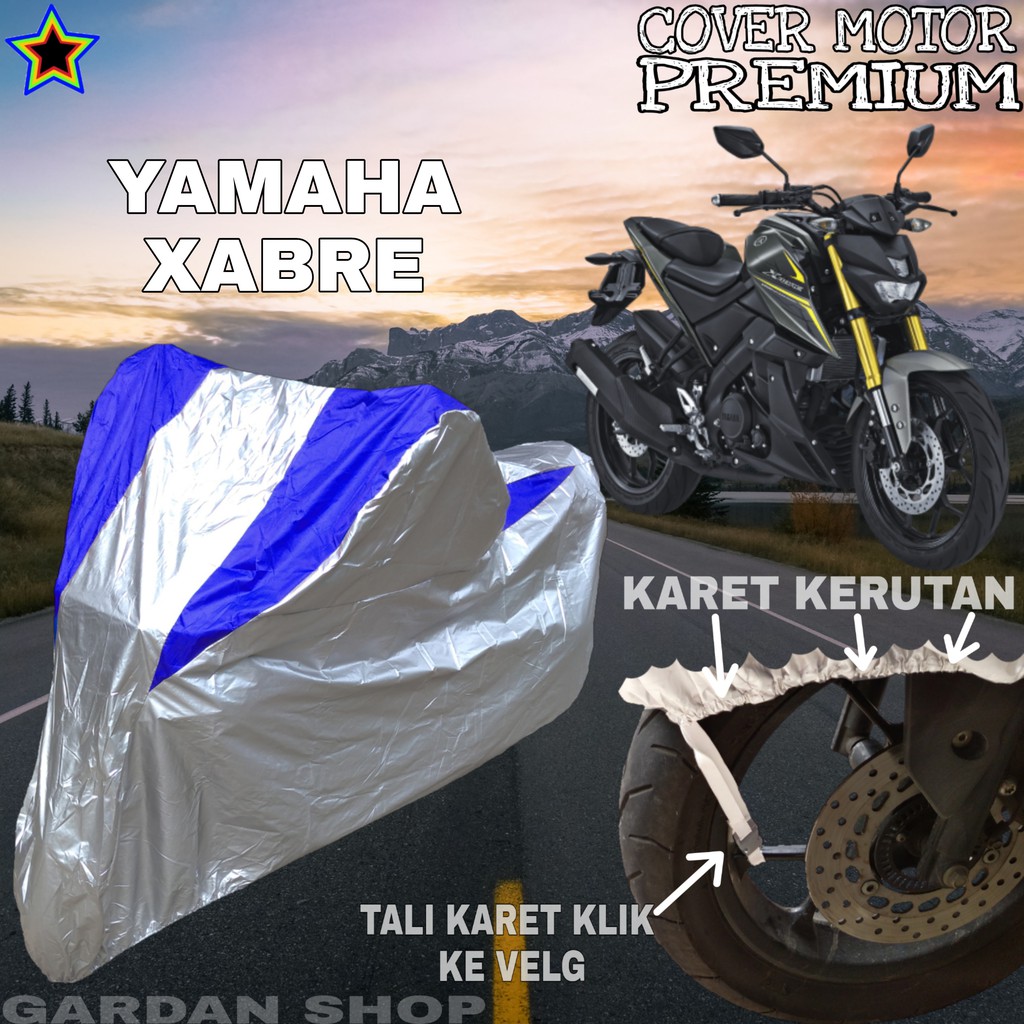 Sarung Motor YAMAHA XABRE Silver BIRU Body Cover Penutup Motor Yamaha Xabre PREMIUM