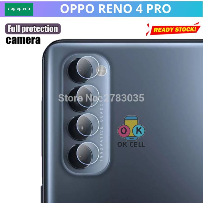 Tempered Glass Kamera Oppo Reno 4 Pro - TG Anti Gores Camera Pelindung Lensa Oppo Reno4 Pro Premium