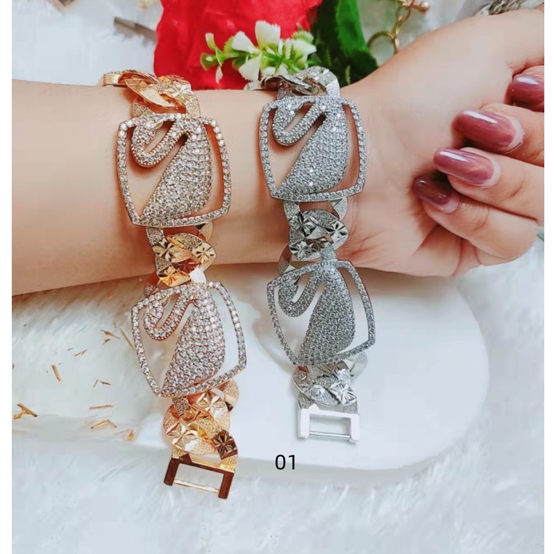 Gelang Xuping Permata Perhiasan Fashion CC (panjang 17.5cm)