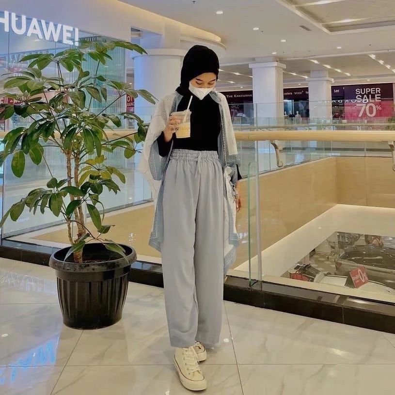 BEFAST - ZRX OOTD Celana panjang GHIA / KULOT HIGHWAIST LOOSE PANTS / Celana Panjang Wanita / Pakaian Wanita Kekinian Remaja ABG / OOTD Remaja Wanita Ala Korean Style / Celana Kulot Polos Casual / Kulot Terlaris / Trendy