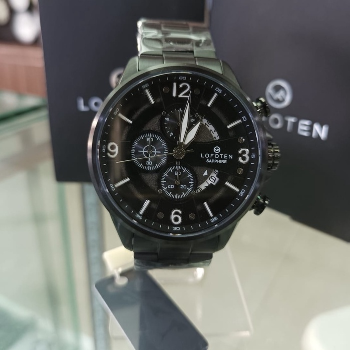 JAM TANGAN Lofoten F-6507MC Black Stainless Steel