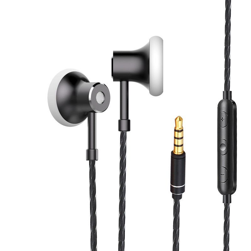 Headroom Ms16 Earphone In Ear Sport Dengan Mic Untuk Handphone / Pc / Tablet