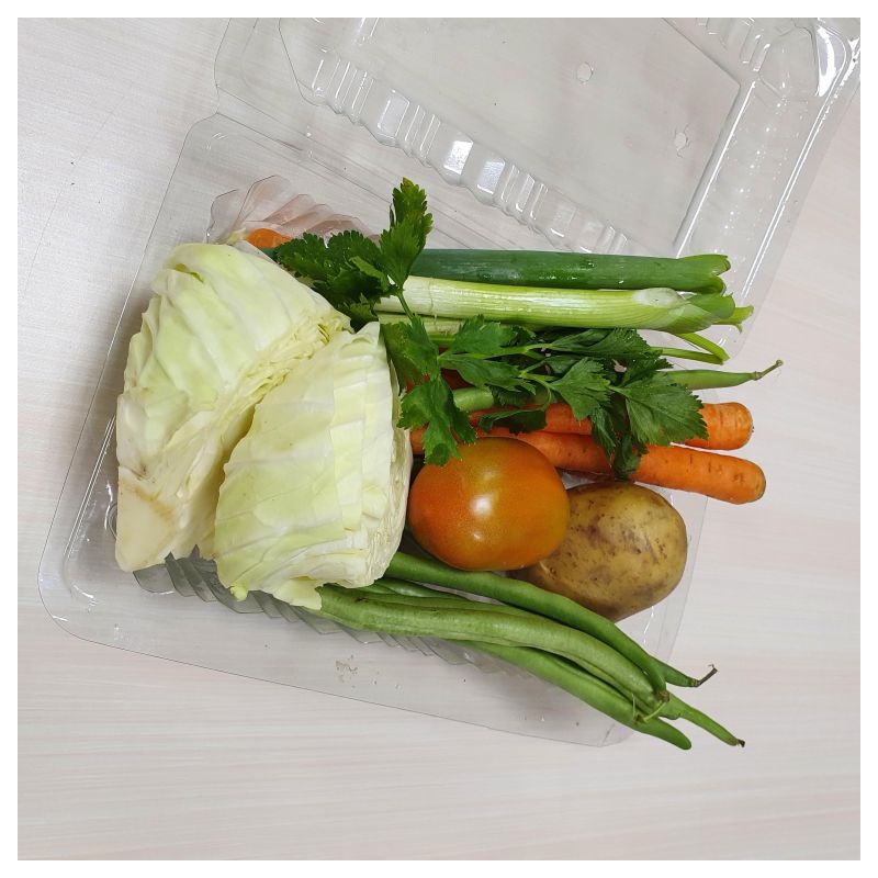 

Sayuran sop segar di jual / bungkus + bumbu sayur sop racik fresh di warunk Juni