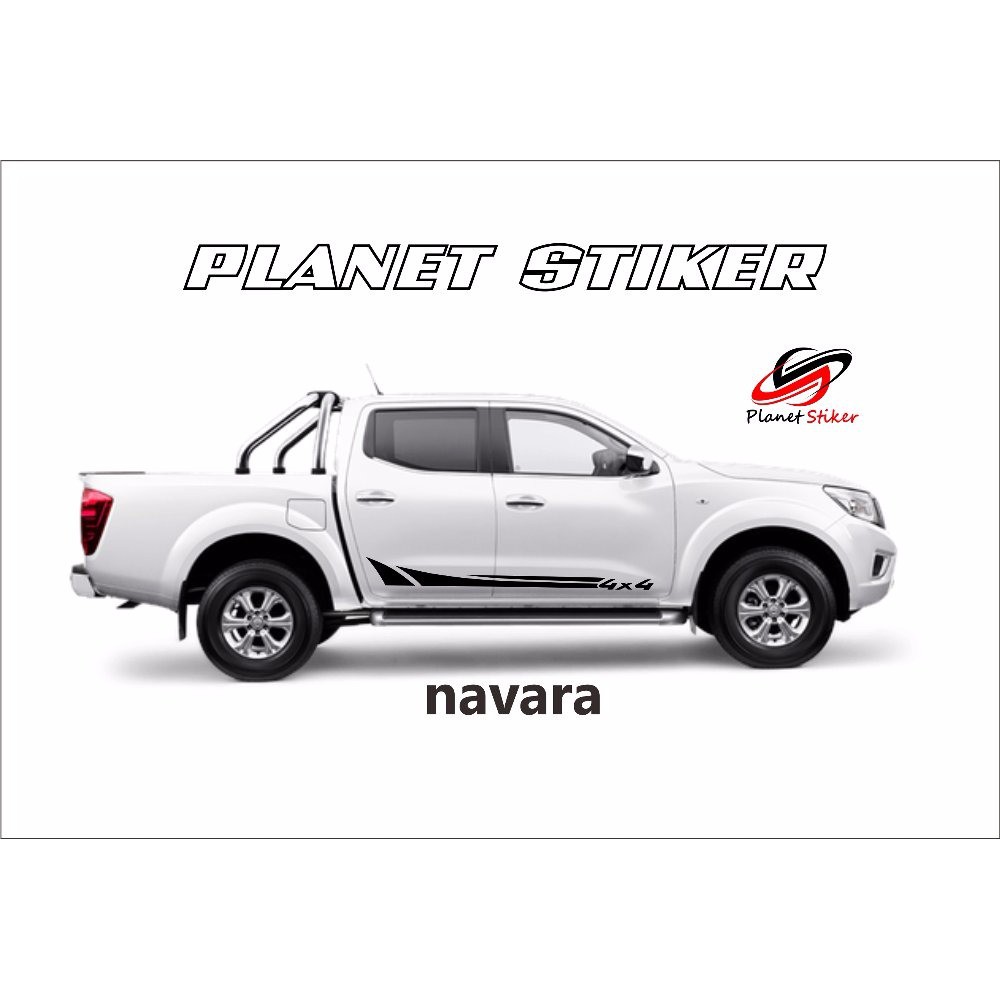 STIKER MOBIL CUTTING STICKER HILUX NAVARA RANGER D MAX MOTIF SHARK 4 X 4 SIMPLE MURAH MEWAH Shopee Indonesia