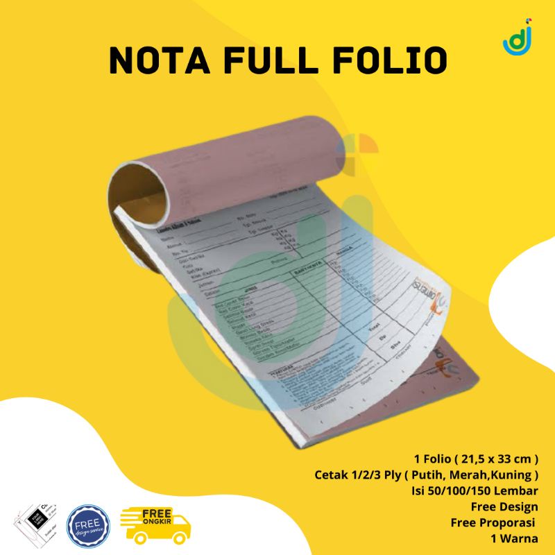 

Nota Custom NCR Full Folio