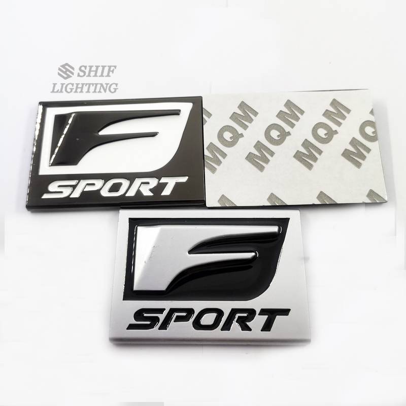 1pc Stiker Emblem Logo Sport Besar Bahan Metal Untuk Dekorasi Mobil Lexus